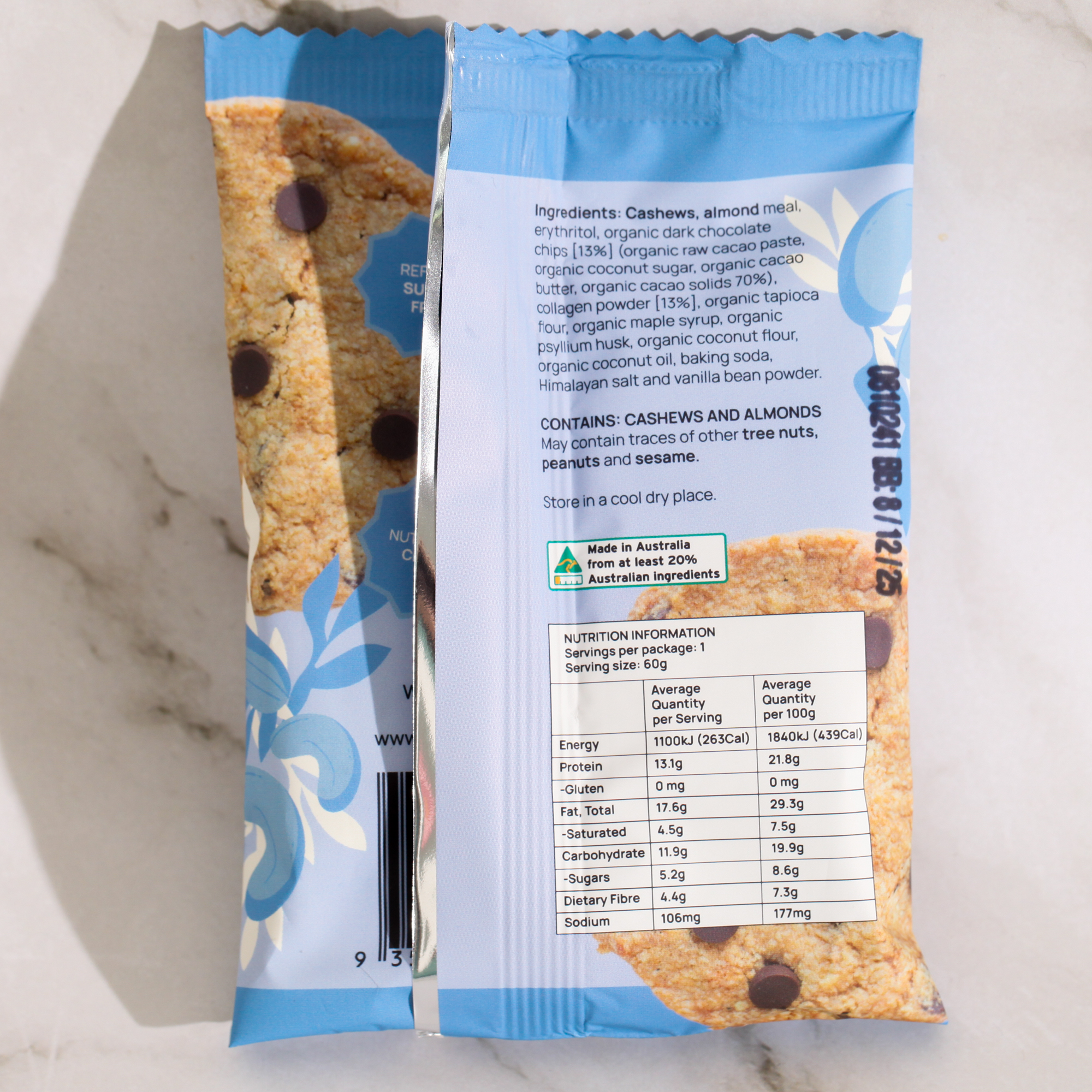 Protein Cookie Choc Chip - Food to Nourish x 12